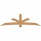 Ekena Millwork Alberta Smooth Timber Gable Bracket, Western Red Cedar, 96"W x 28"H x 5 1/2"D x 5 1/2"F, 7/12 Pitch GBW096X28X0606ALB00SWR - alternate 1